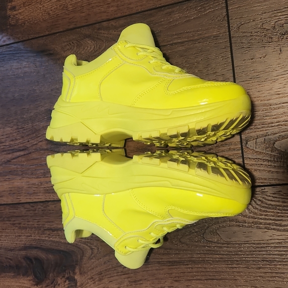 Chunky Lug Neon Sneakers - Picture 5 of 16